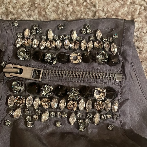 All Saints Hand Embellished Silk Blouse - Picture 2 of 4